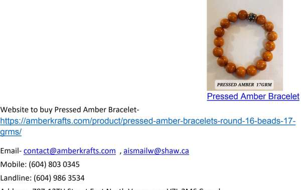 Pressed Amber Bracelet