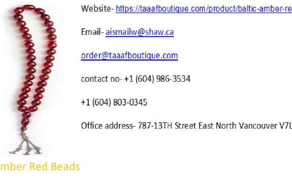 Baltic Amber Red Beads