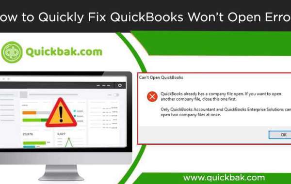 How To Quickly Solve QuickBooks Won't Open Error?