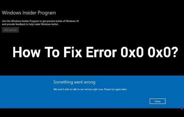 Error 0x0 0x0 Simple Repair Methods